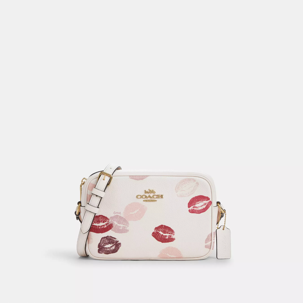 Jamie Camera Bag With Lips Print