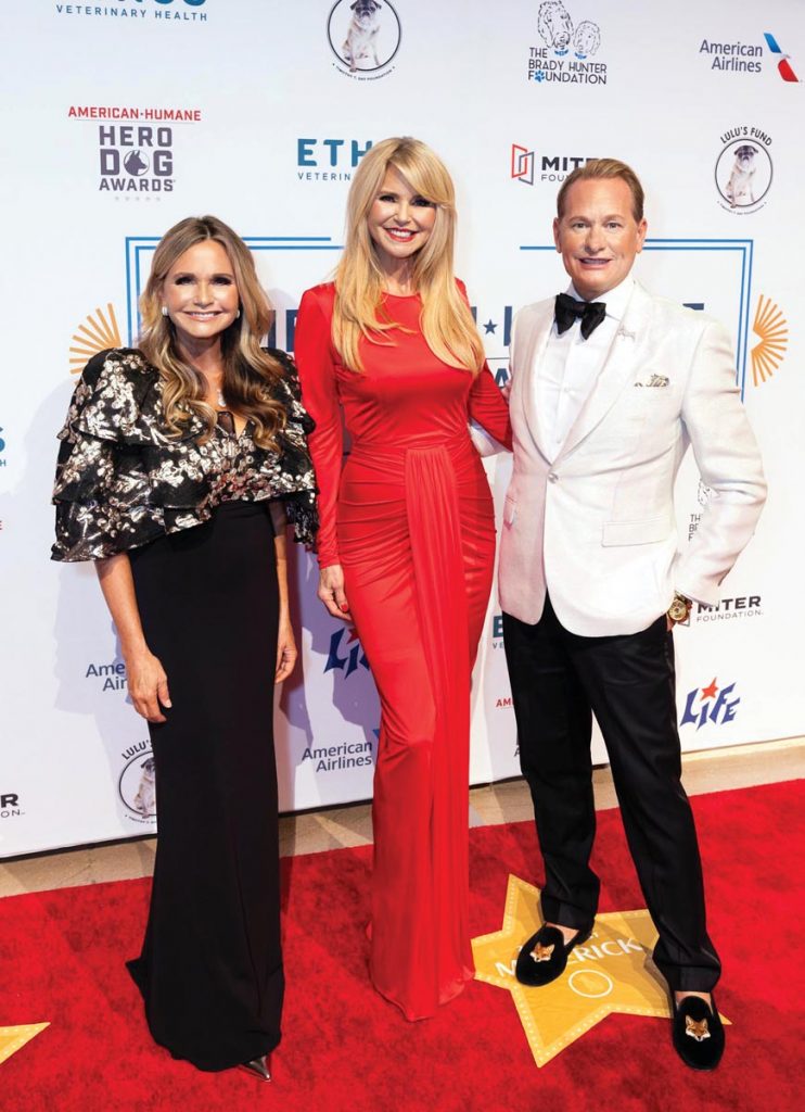 Robin Ganzert, Christie Brinkley, and Carson Kressley. Photo by Capehart