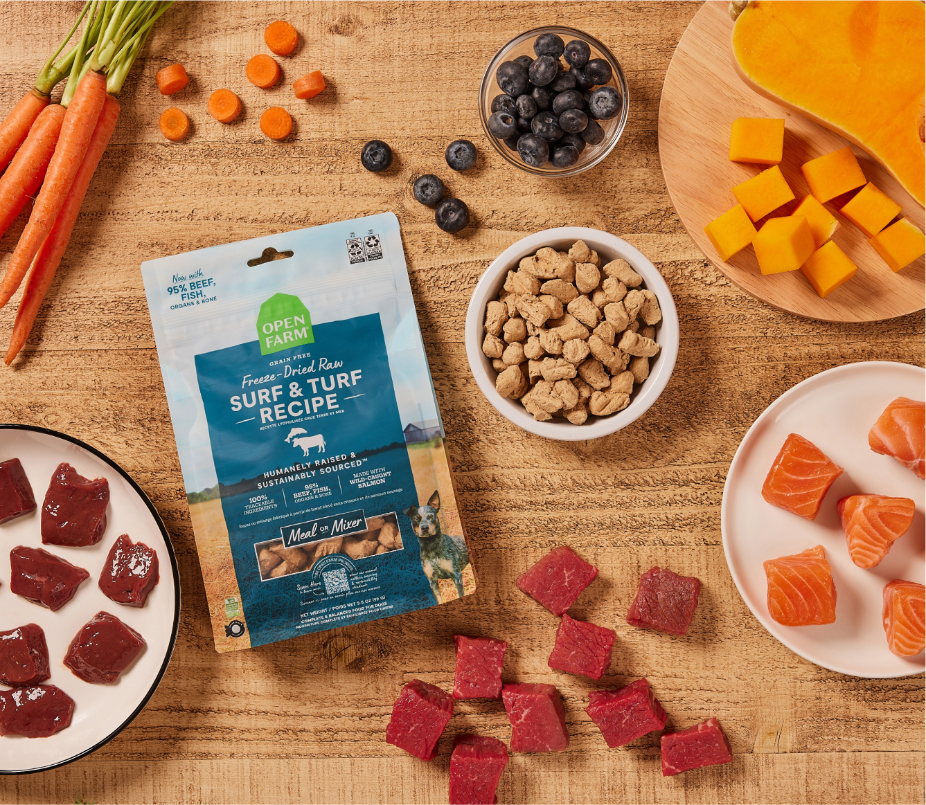 Surf & Turf Freeze Dried Raw Morsels for Dogs