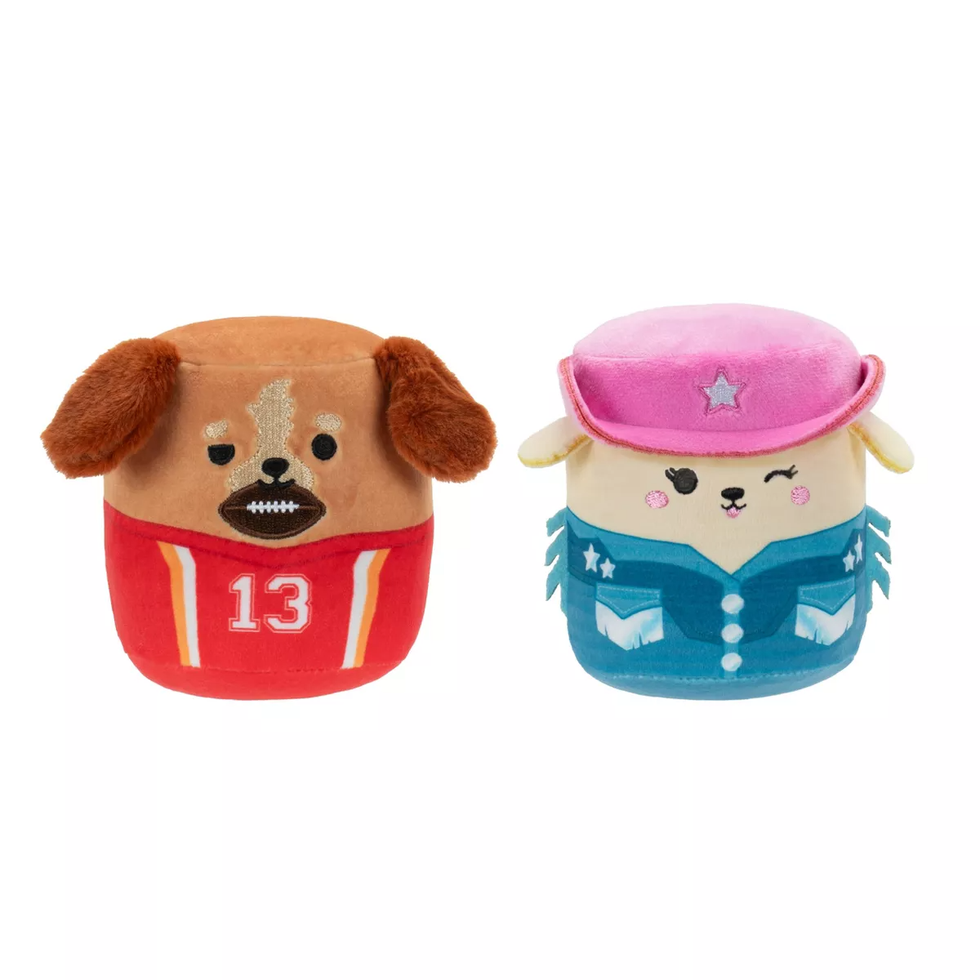 Chew Mees Cowgirl & Football Player Dog Plush Toy