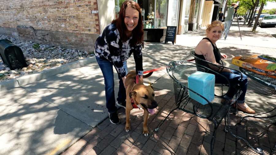 Lisa Peterson’s first rescue arrived today. She says McAllister was set to be euthanized this week.