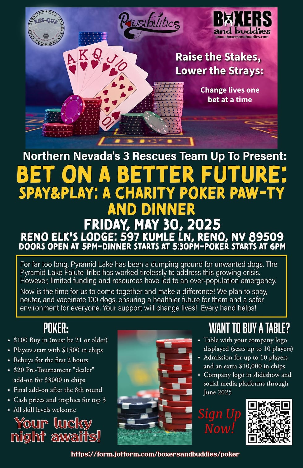 Boxers and Buddies Poker Event