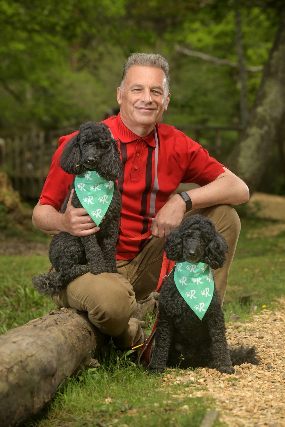 chris packham with his dogs