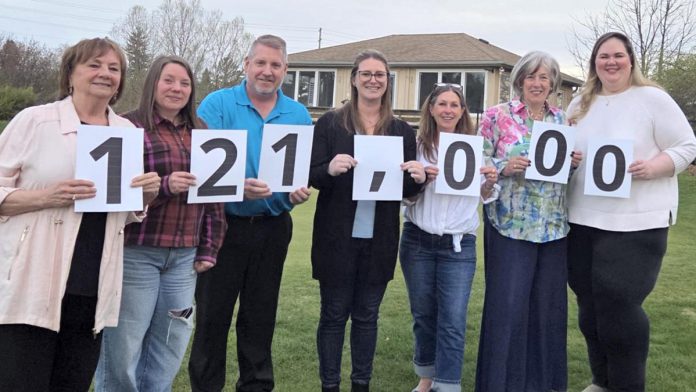 Members of the Handbags for Hospice committee celebrate the $121,000 that the April 10 event raised in support of Community Care Northumberland's hospice services offered at Ed's House in Northumberland County. (Photo: Ed's House Northumberland Hospice Care Centre) Members of the Handbags for Hospice committee celebrate the $121,000 that the April 10 event raised in support of Community Care Northumberland's hospice services offered at Ed's House in Northumberland County. (Photo: Ed's House Northumberland Hospice Care Centre)