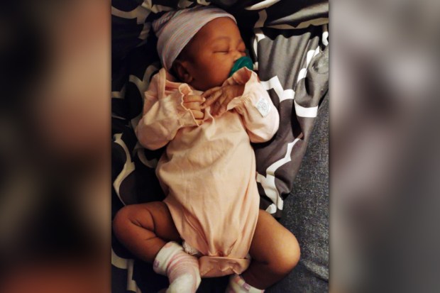 One-month-old Kianna Winfield was mauled to death by a family dog while sleeping with her mother at the Queensbridge Houses on Tuesday, May 27, 2025. (Photo courtesy of Yvette Mathurin)