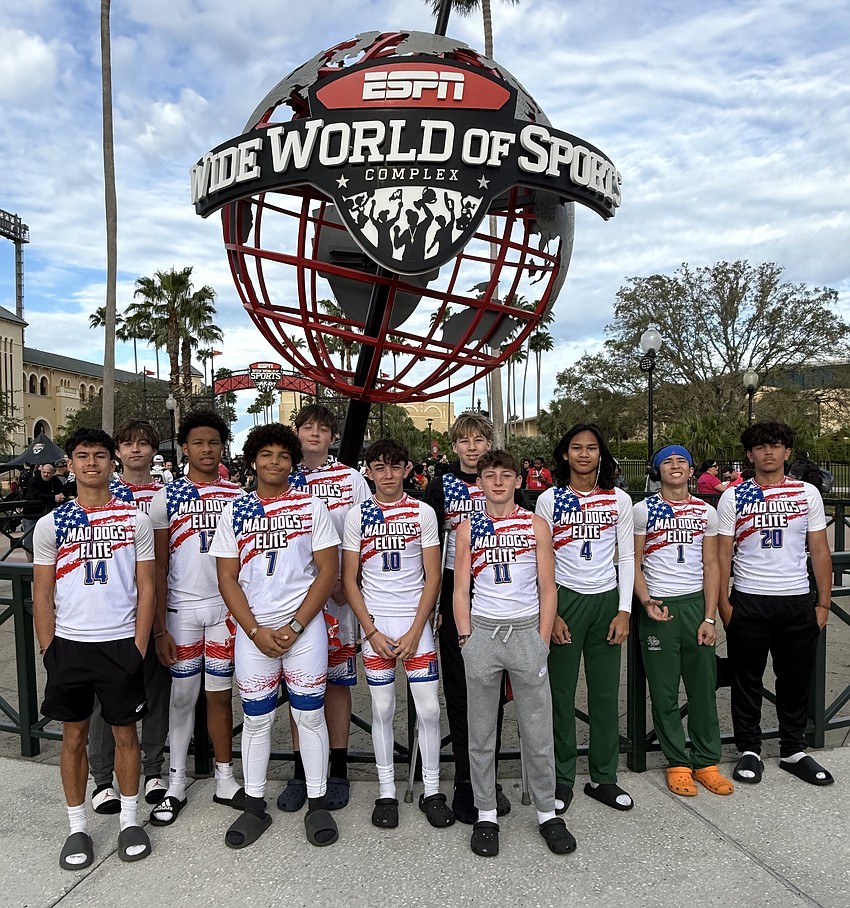 The Mad Dogs Elite 15U travel flag football team at the Youth World Championships at Disney's ESPN Wide World of Sports. Courtesy photo